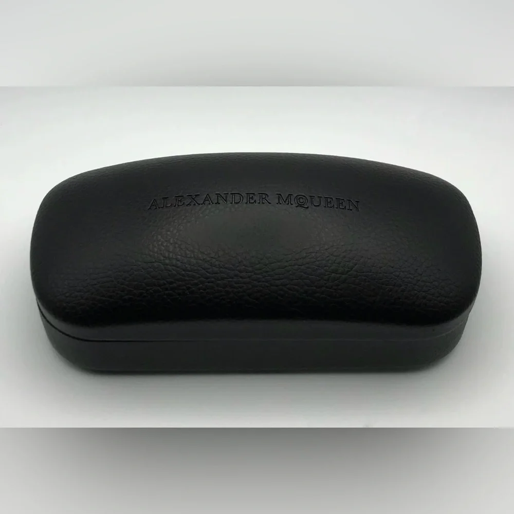 New Authentic MCQ Alexander McQueen Glasses Hard Clamshell Case Cleaning Cloth